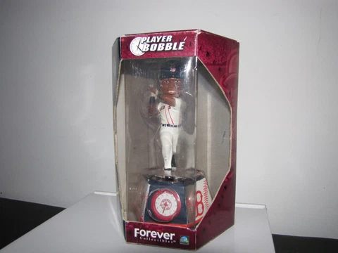 Boston Redsox's Player Bobble/with clock Forever Collectiable - #34 on Back Cover