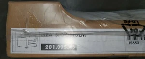 IKEA STOCKHOLM 1,5 Sitz Stuhlbezug Rostanga weiß 201.095.46 SLIPCOVER  - Bild 1 von 3