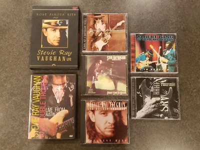 7 SRV CD Collection DVD Lot Compact Disc Concert Stevie Ray Vaughan Albert King - Image 1 of 4