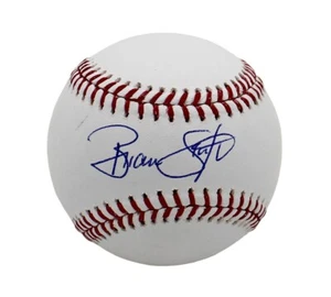 Brian Snitker Firmado Atlanta Braves Rawlings OML Blanco MLB Béisbol - Imagen 1 de 3