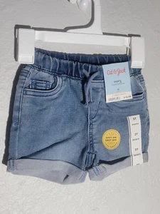 Cat & Jack Shorts Flexible Drawstring Blue Size 2T Ultimate Stretch - Picture 1 of 2