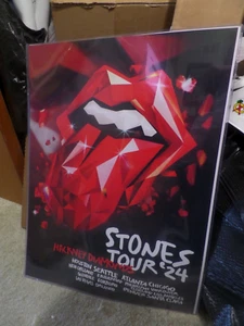 2024 Hackney Diamonds Tour Rolling Stones 18”x24” Poster Chicago Soldier Field - Bild 1 von 1