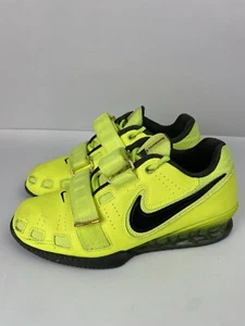 MENS NIKE ROMALEOS 2 VOLT YELLOW WEIGHT LIFTING GYM SHOES SIZE 6.5 476927-730 - Picture 1 of 14