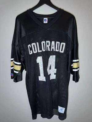Vintage University Of Colorado Buffalos Football Jersey Russell Athletic Size 48 - Image 1 of 4