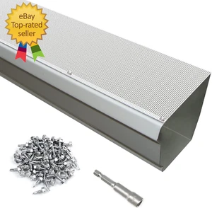 35 Pack Stainless Steel Micro Mesh Gutter Guard for 4", 5", 6" Gutter System, Un - Picture 1 of 12