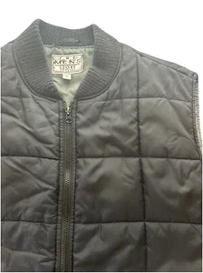 Vintage The Men’s Store At Sears Black Full Zip Nylon Puffer Vest Men’s Size XL - Picture 1 of 6