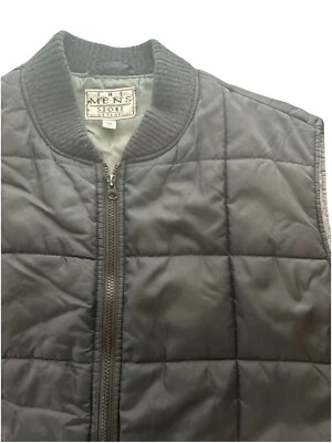 Vintage The Men’s Store At Sears Black Full Zip Nylon Puffer Vest Men’s Size XL - Image 1 of 4