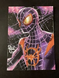 Spider-Man Miles Morales Marvel Comics Chris McJunkin SKIZZENKARTE Original Kunst  - Bild 1 von 4