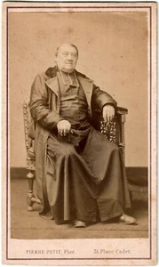 Cdv.Père.Prêtre.Curé.Religieux.Religion.Photo Albuminée Pierre Petit Paris.1868. - Picture 1 of 2