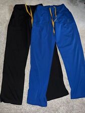Set Of Two Carhartt Force Scrub Pants Womens Size Sm Stretch Blue /  Black Cargo