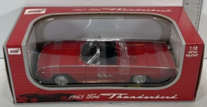 ANSON #30334 China 1963 Ford Thunderbird Diecast 1:18 Scale Red VTG - Picture 1 of 24