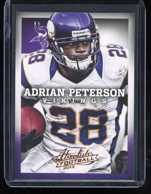 2013 Panini Absolute Retail Adrian Peterson Minnesota Vikings #57 - Image 1 of 2