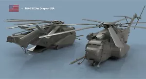 L'Arsenal Models 1/350 MH-53E SEA DRAGON FOLDED BLADES (2) 3D Printed - Picture 1 of 1