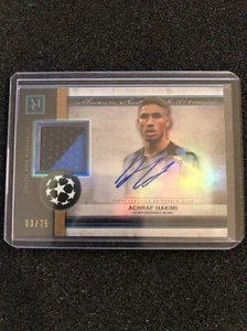 2020-21 Museo UEFA Champions League Achraf Hakimi/75 Reliquia Auto Inter - Foto 1 di 1