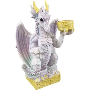 Weisser Drache hält Kerze - Picture 1 of 1