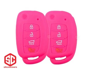 2x New Key Fob Remote Fobik Silicone Cover Fit / For HYUNDAI.. - Picture 1 of 2