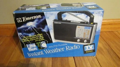 Emerson Instant Weather AM/FM Portable Radio NOAA Model RP6250 New In Box #T20   - Image 1 of 4