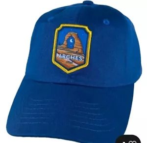 Hat Cap Utah Rocks Arches Nat'l Park Moab Hiking Adjust. Turquoise Strapback New - Picture 1 of 3
