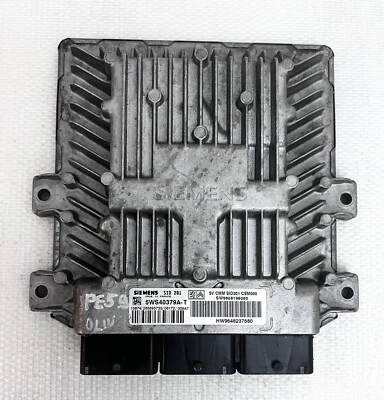 ECU CALCULATEUR MOTEUR PEUGEOT 407 5WS40379A-T  HW9648237680  SW9658198080 - Immagine 1 di 4