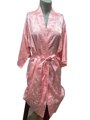 Bata Saks Fifth Avenue Talla P Vintage Rosa Flor de Cerezo Patrón Floral. Rosa. Foto 1 de 4
