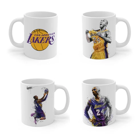 Kobe Bryant Los Angeles Lakers ART Mug Coffee Tea Gift Fun Team Logo Souvenir Cover