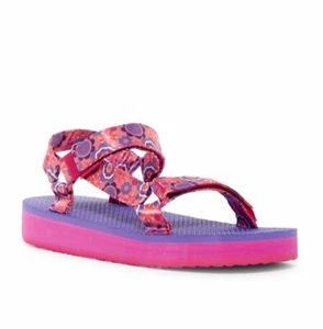 Teva Hi Rise Universal Sandal Pink Flower BK6 fits W7 or BK7 fits W8 New - Picture 1 of 15