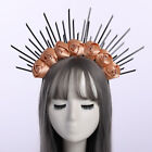 Halo Crown Goddess Hairband Headband Rose Headpiece Party Spiked Plastic