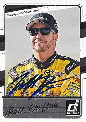 AUTOGRAPHED Matt Crafton 2017 Panini Donruss Racing (Camping World Truck Series) - Image 1 of 2