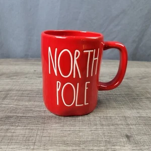 Rae Dunn Artisan Collection Farmhouse Red North Pole Christmas Mug - Picture 1 of 6