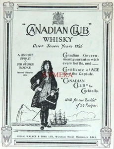 CANADIAN CLUB 'Seven Years Old' Whisky Advert #2 : Original Antique 1922 Print - Picture 1 of 1