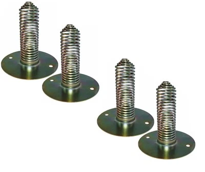 GWAZA 4 x PHEASANT SPIRAL FEEDERS For Poultry Spring Feeder Coil Cone Metal Premium