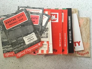 EXETER CITY v DARLINGTON - VERSCHIEDENE JAHRESZEITEN AB 1962/63 - BITTE AUSWÄHLEN - Bild 1 von 1