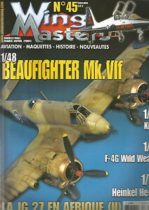 WING MASTERS N°45 BEAUFIGHTER Mk.Vlf / Ki-61 / F-4G WIKLD WEASEL / JG 27 / T-38