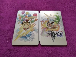 Pokemon Let's Go Eevee / Pikachu - Steelbook ONLY (Nintendo Switch) - Picture 1 of 11