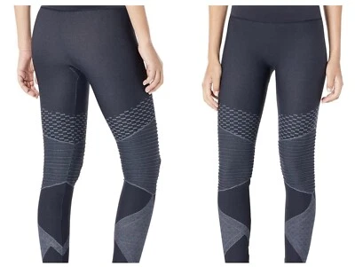 Spanx Moto Leggings Indigo Sky Blue Seamless Look at Me Now Womens New With Tags - Image 1 of 4