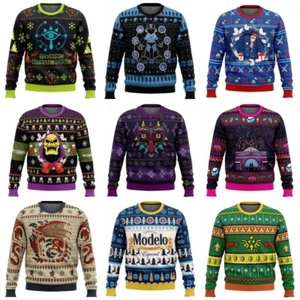 Men Women Novelty Fantastic 3D Print Sweat Shirts Jumper Long Sleeve Smooth Fabr - Picture 1 of 26