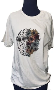 Camiseta Your Anxiety Is A Lying Bitch Crema Talla S - Imagen 1 de 5