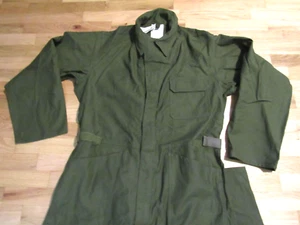 Vintage US Army Coveralls Large Sateen Type 1 Sateen 90s NWT NOS jumpsuit - Picture 1 of 5