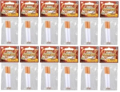 96 JOKE PUFF CIGARETTE - Fake Smoke Magic Trick Gag Prop Costume Accessory Toy - Image 1 of 4