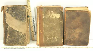 3pc Antique Primitive Books 1826? 1831 & 1843 Youth's Instructer & Guardian Hand - Imagen 1 de 12