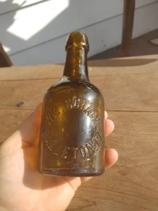 Seltene William Schaar Squat Hutch Blob Top Bierflasche Ende des 19. Jahrhunderts, Hazleton, PA - Bild 1 von 21