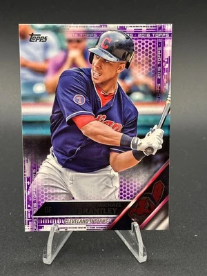 2016 Topps Michael Brantley 8 фиолетовая переливающаяся - Изображение 1 из 2