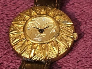 Vintage Philip Mercier Ladies Watch Premiere Collection - Gold Tone Sun Face - Picture 1 of 3