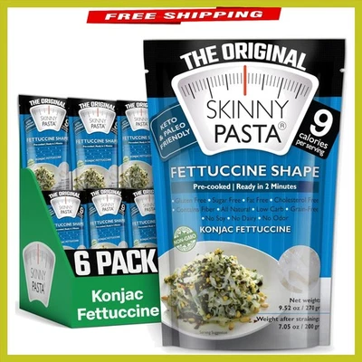 Konjac-Based Fettuccine Noodles - 6 Pack, Ideal for Weight Loss & Special Diets - Image 1 of 4