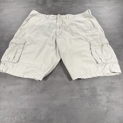 Pantalones Cortos Nike Cargo Para Hombres 36x11 Blanco Caqui Plata Swoosh Sueltos Pierna Ancha Patinador Y2K Foto 1 de 4