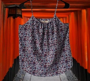 Camiseta sin mangas halter Glory descolorida de segunda mano estilo clásico floral talla Lg - Imagen 1 de 10