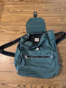 90s GAP Vintage Y2K Rucksack Canvas Grün Herren Damen Top Loader Cinch Top - Bild 1 von 8