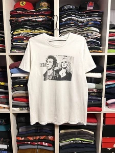 Vintage Y2K Sid And Nancy Sex Pistols Vicious Band Movie T-Shirt Size L White - Picture 1 of 9