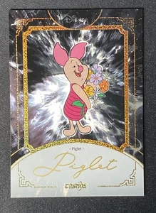 2025 KaKawow Cosmos Disney Piglet "Winnie The Pooh" Auto Black Gold 1/1 SSP - Picture 1 of 2