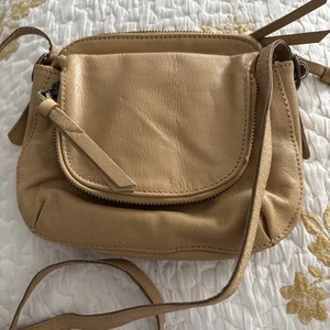 John Lewis Weekend Collection Crossbody Bag Tan Mustard Preloved - Picture 1 of 18